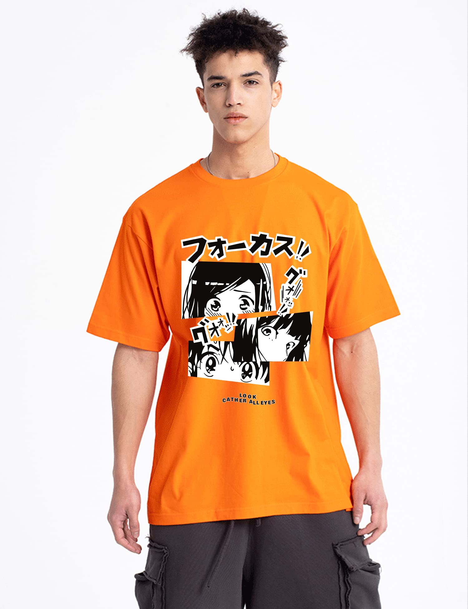 Trendy Oversized Anime Manga T-Shirts for Men & Women - Japanese Streetwear Fashion Gift, Casual Loose Fit Tee - Perfect for Cosplay, Conventions, and Everyday Wear