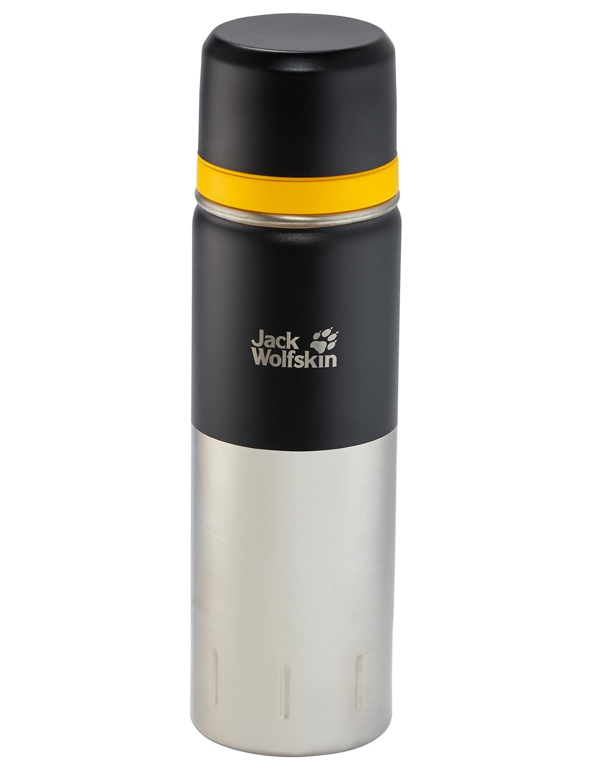 Jack Wolfskin Insulated Stainless Steel Vacuum Flask - 20oz Leakproof Water Bottle for Hiking, Camping & Outdoor Adventures