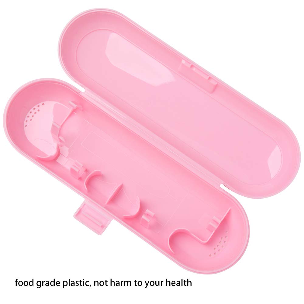 Waterproof Electric Toothbrush Travel Case for Fairywill/TEETHEORY/Seago/DNSLY - Pink Portable Storage Holder for Sonic Toothbrush Heads & Charger | Perfect for Travel, Gym & Daily Use
