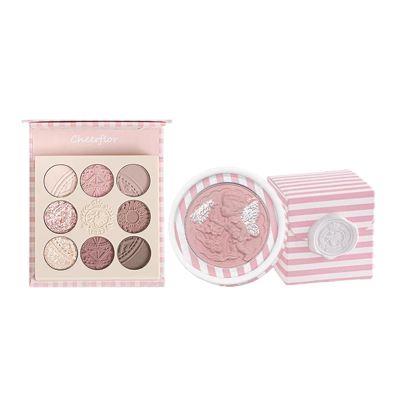 CHEERFLOR Fairy Garden Makeup Set - Fantasy Makeup Kit for Kids & Teens - Perfect for Birthday Parties, Dress-Up, and Theatrical Performances