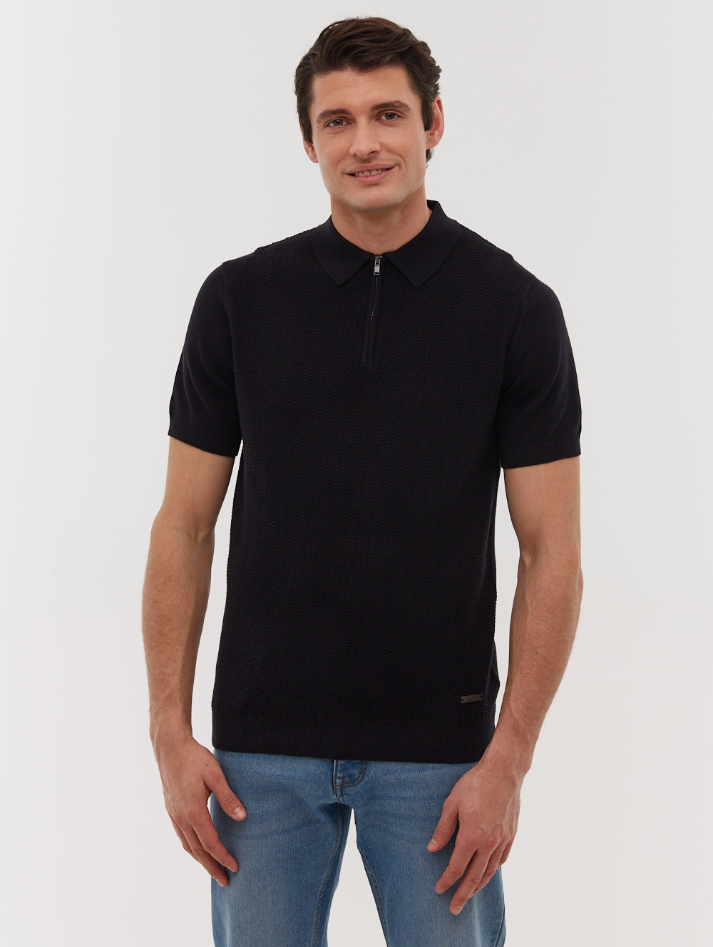 Premium Brescia Knit Polo Shirt for Men - Comfortable Cotton Blend Casual Wear for Office, Golf & Everyday Outfits
