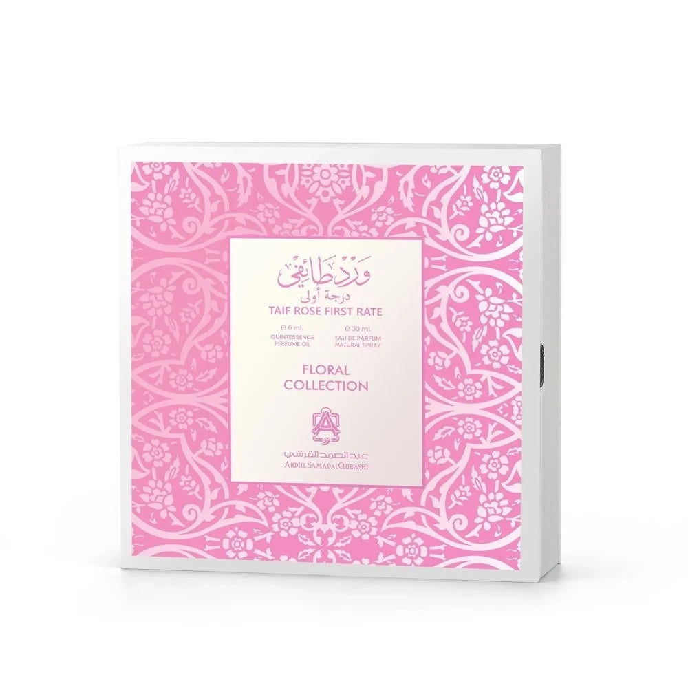 Premium Taif Rose Fragrance Set - 6ml Essential Oil & 30ml EDP Perfume for Women | Luxury Aromatherapy, Gift for Her, Romantic Occasions & Daily Wear
