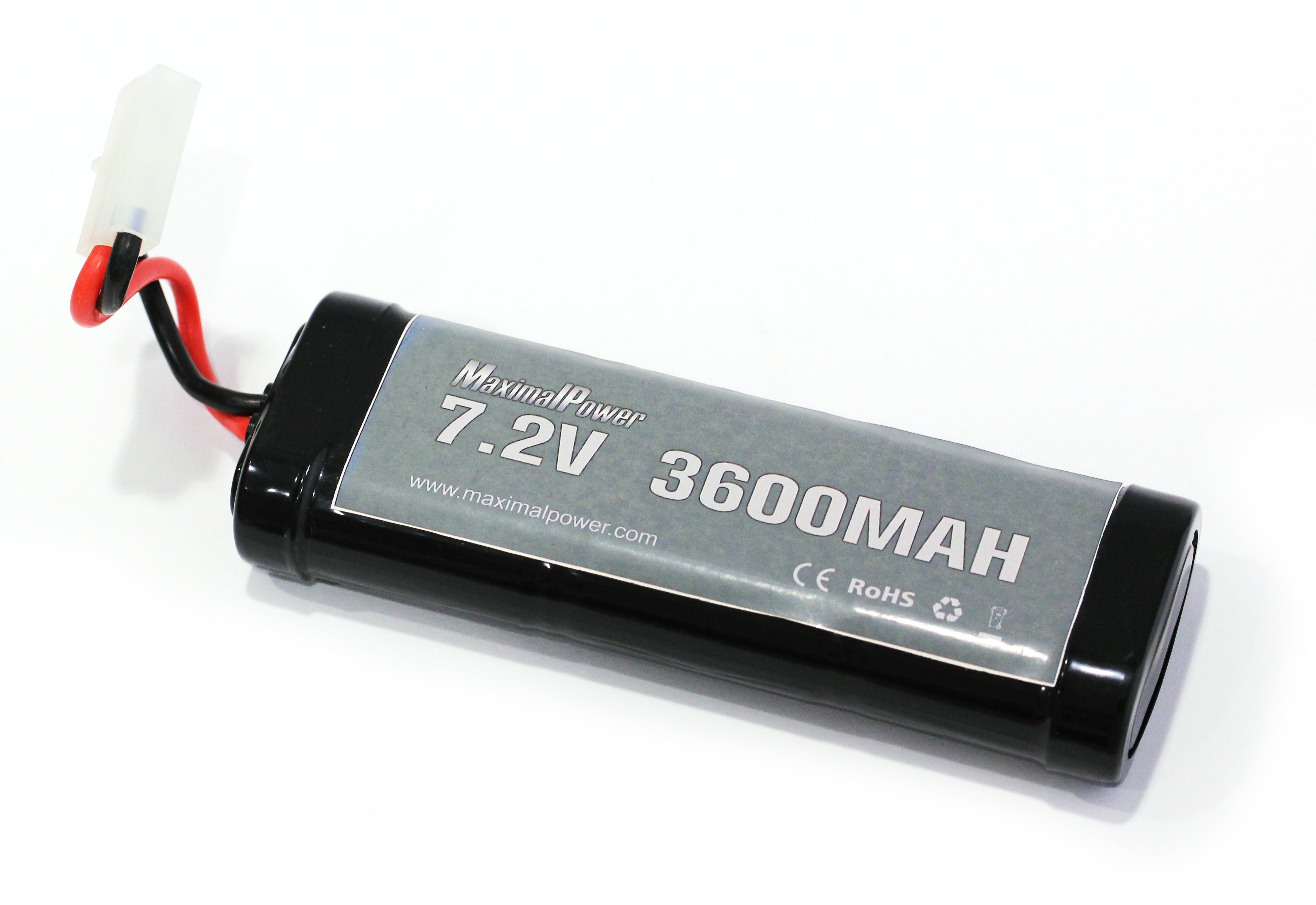 MaximalPower 7.2V 3600mAh Rechargeable Battery Pack for RC Cars, Trucks, Airplanes & Remote Control Vehicles - Long Lasting Power for Hobby Toys & Racing Drones (Perfect for Outdoor Play & RC Competitions)
