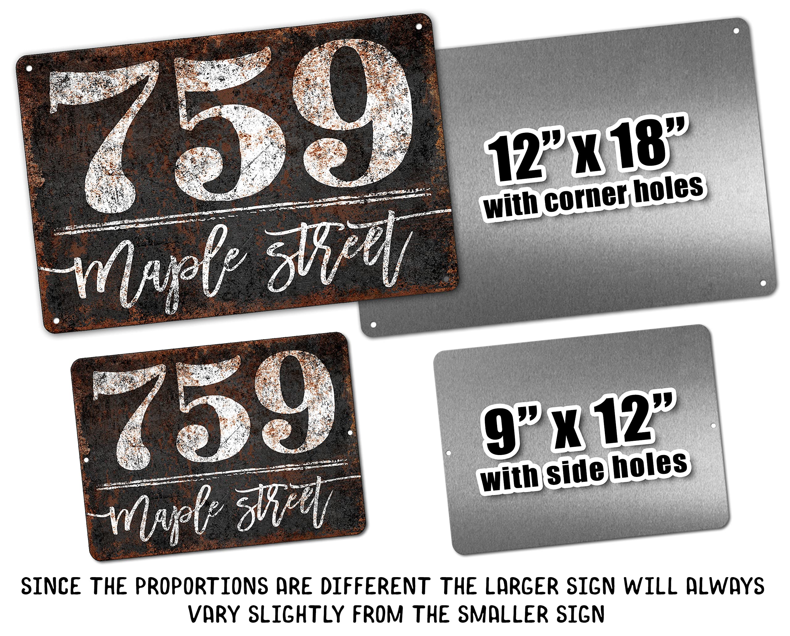 Custom Engraved Address Plaque Sign for House - Outdoor Porch Decor, Mailbox Numbers, Home Entryway Signage - Perfect for Front Door, Garden Gate & Housewarming Gifts