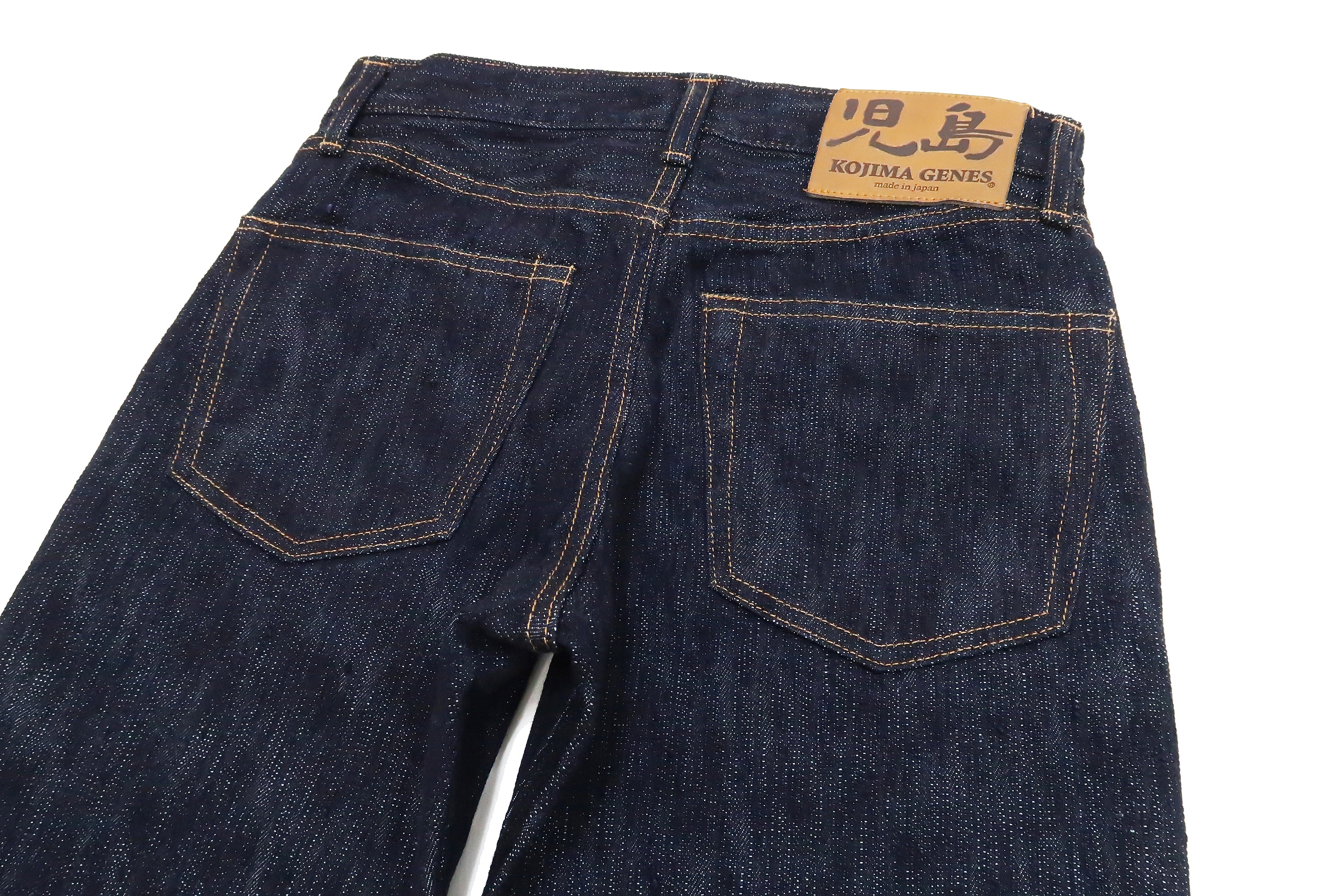 Kojima Genes Men's 19oz Selvedge Slub Denim Jeans - Regular Fit Straight Leg with Zipper Fly (RNB1000RZ) | Premium Raw Denim for Casual Wear & Everyday Style