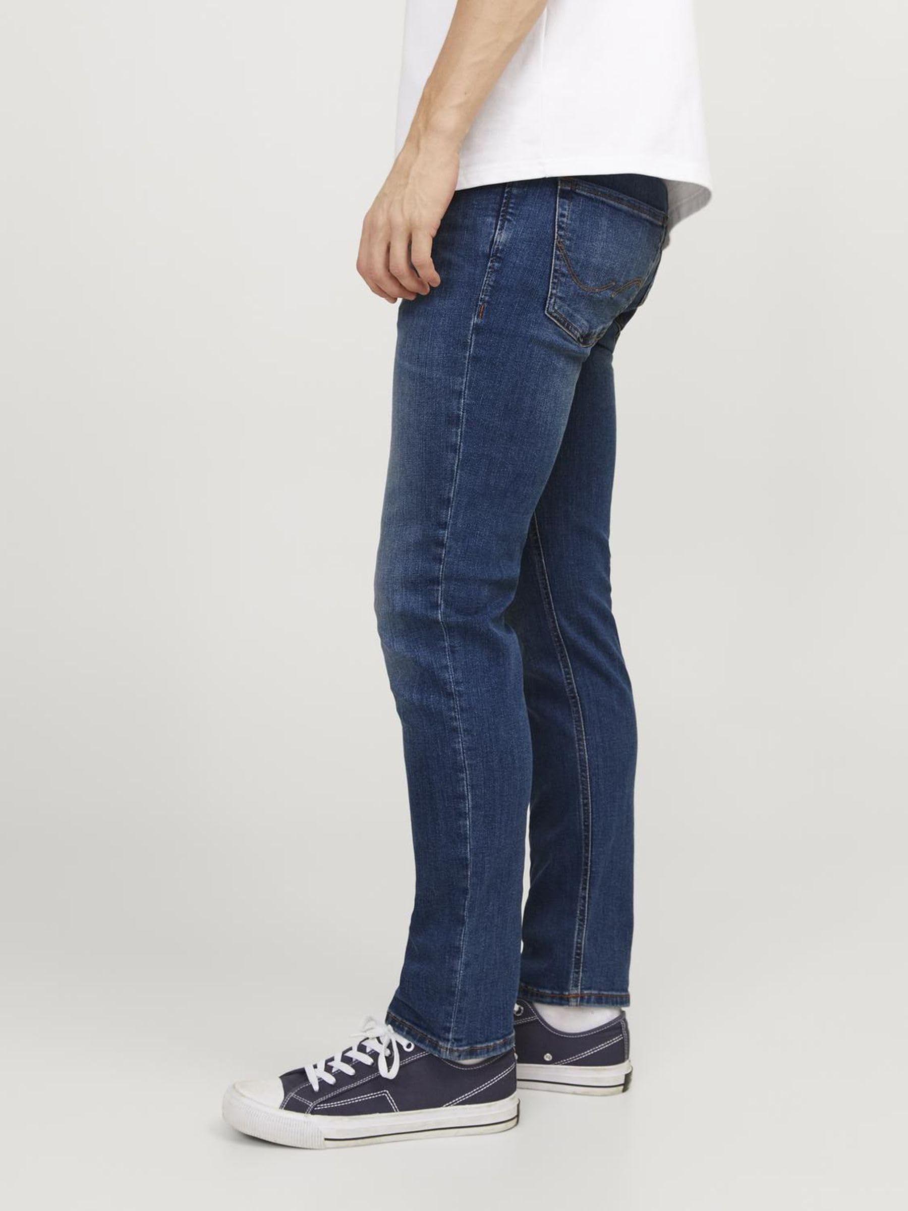 JACK & JONES Men's Tim 782 Slim Fit Stretch Denim Jeans - Comfortable & Stylish for Casual Wear, Work & Everyday Outfits