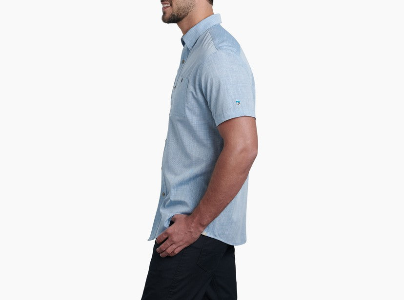 KUHL Karib Stripe Short Sleeve Shirt for Men - Lightweight, Quick-Dry & Breathable - Perfect for Hiking, Travel & Outdoor Adventures
