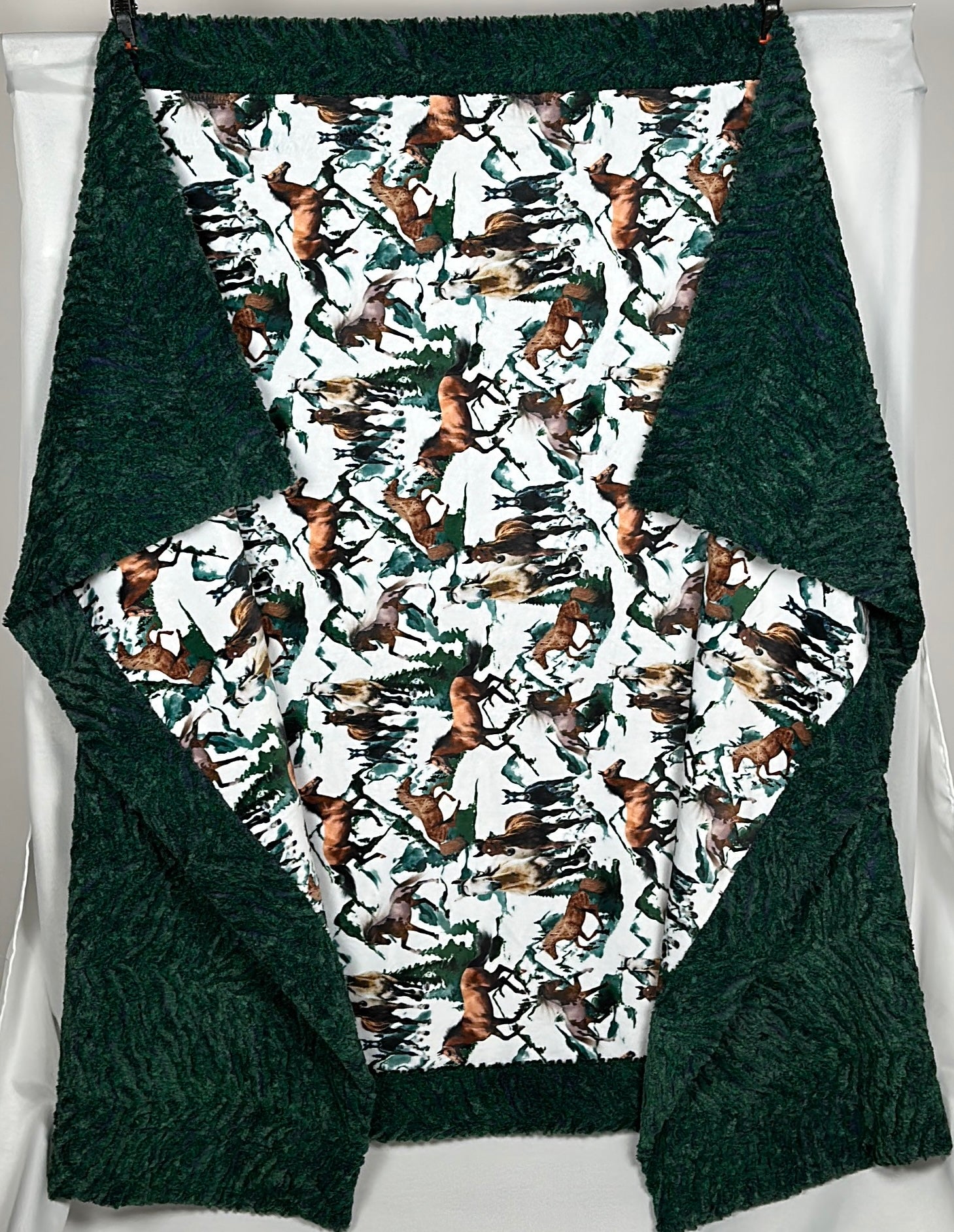 Wild Horses on Everglade Heather Zebra Print 54x77 Inch Large Soft Throw Blanket - Perfect for Sofa, Bed & Outdoor Picnics