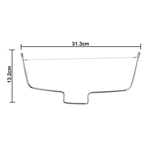 Adjustable Stainless Steel Cake Leveler Slicer - Professional Wire Cake Cutter for Baking, Wedding & Birthday Cakes - Perfect for Leveling, Slicing and Molding Homemade Cakes (Ideal for Bakers, Home Chefs & Cake Decorating Enthusiasts)