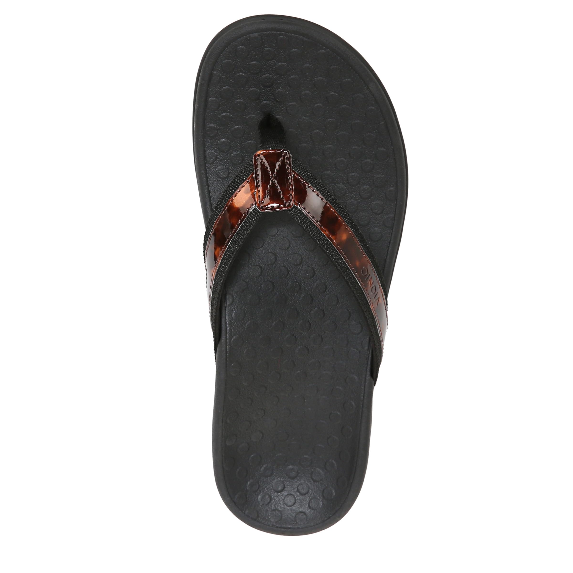 Vionic Women's Tide Toe Post Sandals - Orthotic Arch Support Flip Flops for Plantar Fasciitis Relief - Perfect for Beach, Pool & Summer Walking