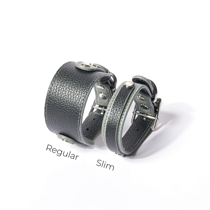 Premium Slim Indigo Leather Dog Collar - Adjustable & Stylish Pet Accessory for Small to Medium Dogs - Perfect for Daily Walks, Training & Fashion Outfits