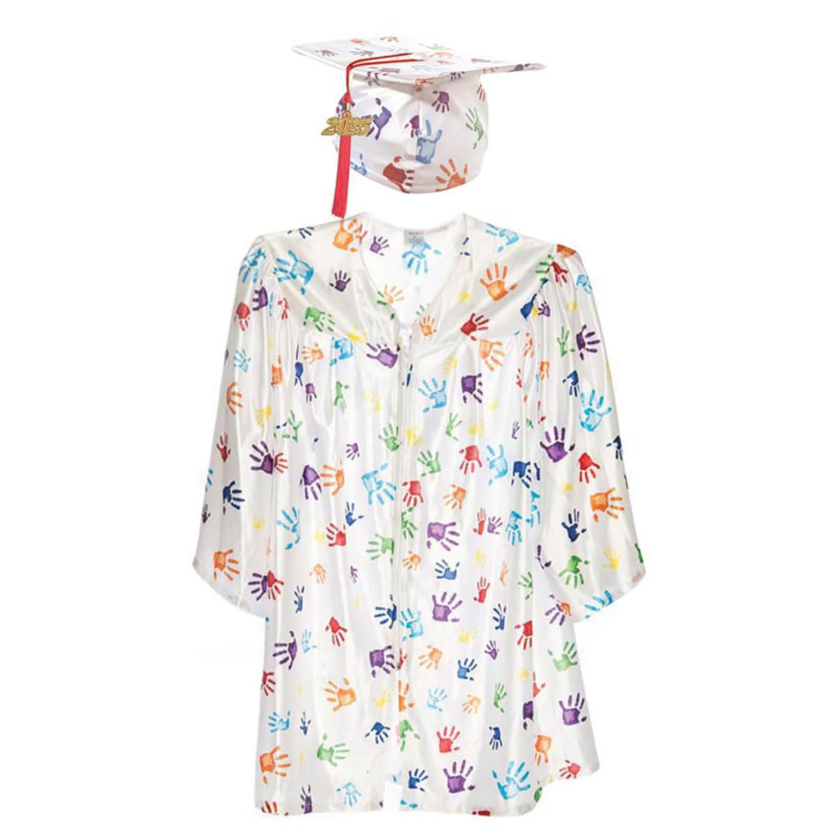 Medium Size Graduation Gown Set for Kids - Early Childhood Education & Kindergarten Graduation Cap & Gown - Perfect for Preschool & Elementary School Graduation Ceremonies
