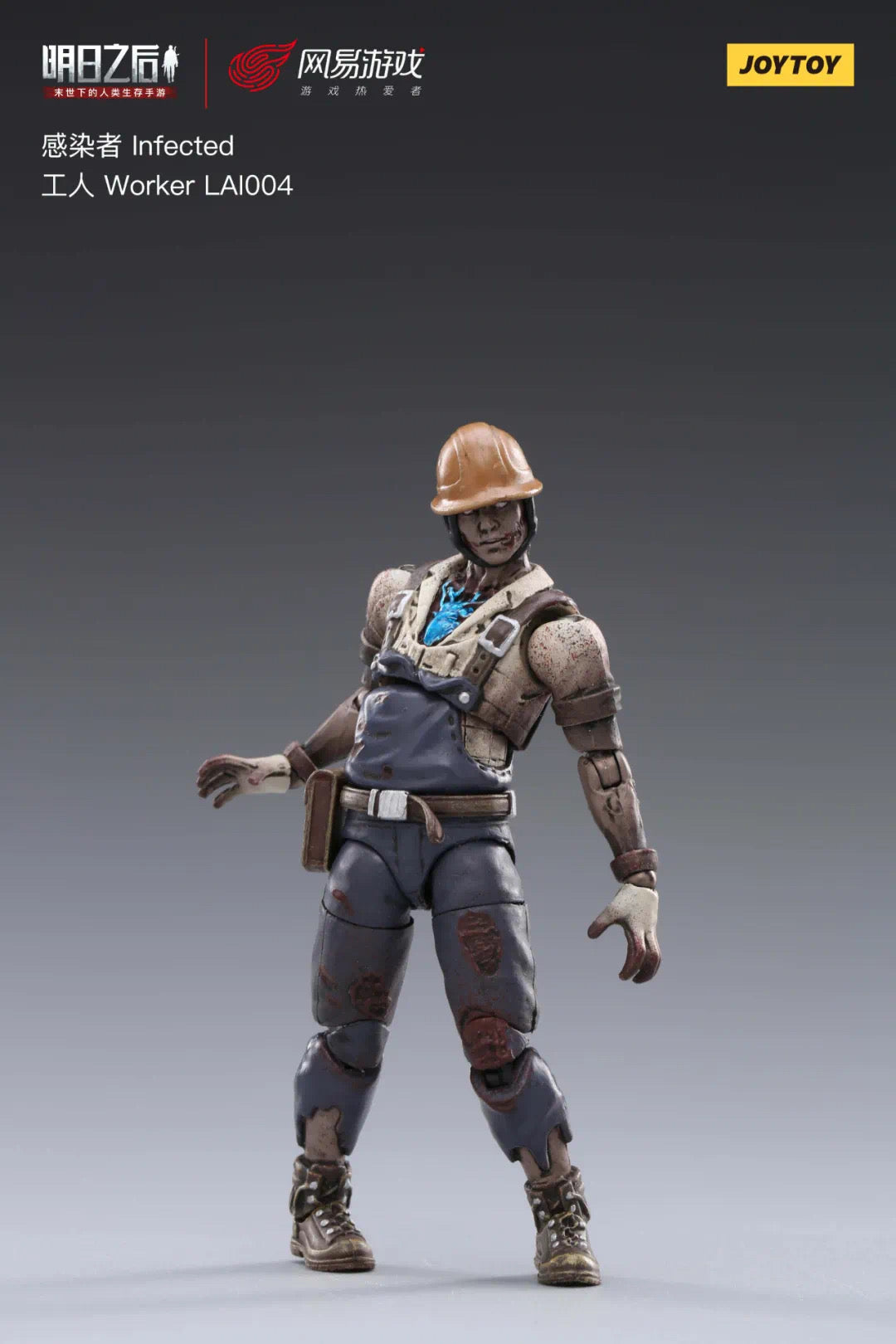 1/18 JOYTOY 3.75 Inch Zombie Action Figure - Life After Infected Person Series - Post-Apocalyptic Collectible for Horror Fans & Diorama Scenes
