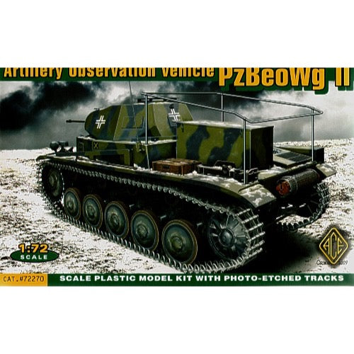 1/72 Scale Pz.Beo.Wg II German Artillery Observation Vehicle Model Kit - WWII Military Vehicle Collection & Diorama Building for Hobbyists