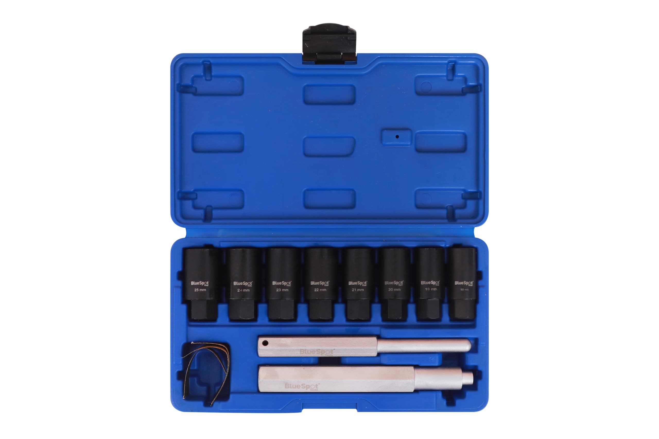 Blue Spot Tools 10-Piece Locking Wheel Nut Set (18MM-25MM) - Secure Your Vehicle Wheels for Parking & Long-Term Storage