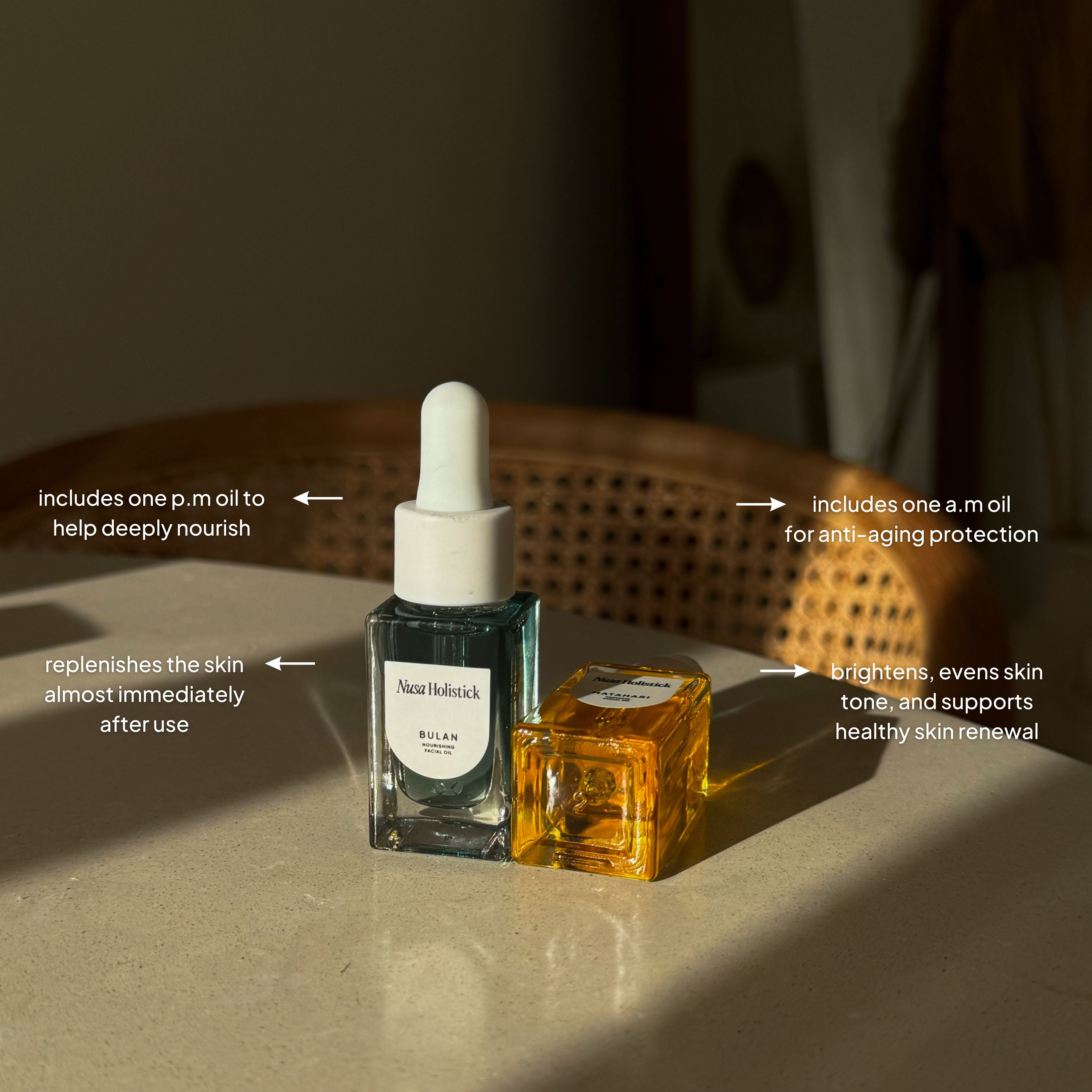 Mini Facial Oil Duo Set - Hydrating & Nourishing Skincare for Dry & Sensitive Skin | Perfect for Travel & Daily Glow Routine
