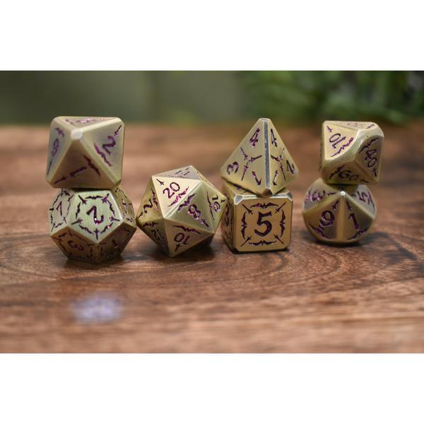 Misty Mountain RPG Metal Dice Set - Blade of the Maiden D&D Dice for Tabletop Gaming, Dungeons & Dragons, Pathfinder & Roleplaying Games