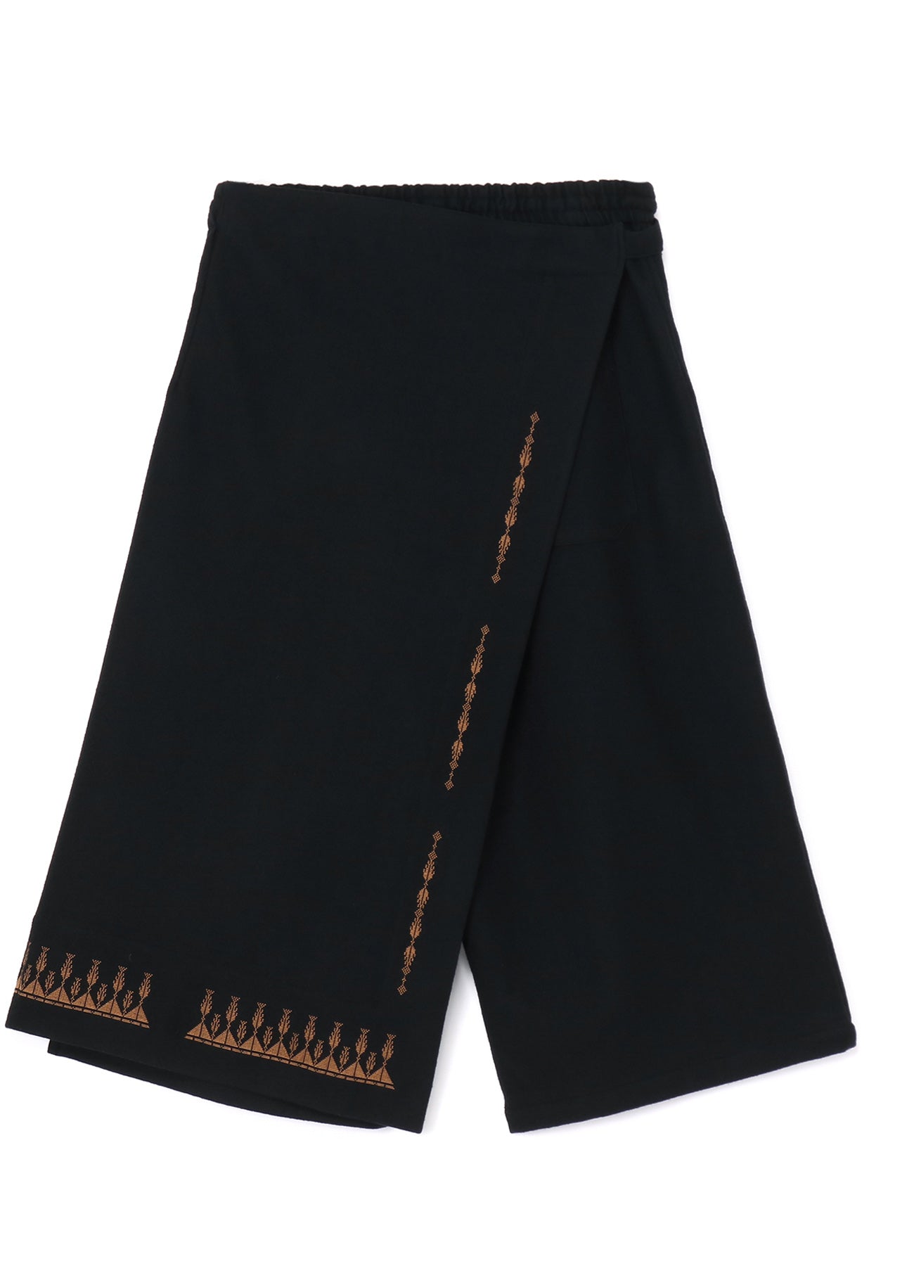 Stylish Compressed Jersey Ethnic Embroidered Wrap Pants for Women - Comfortable & Fashionable Yoga, Lounge, and Travel Pants