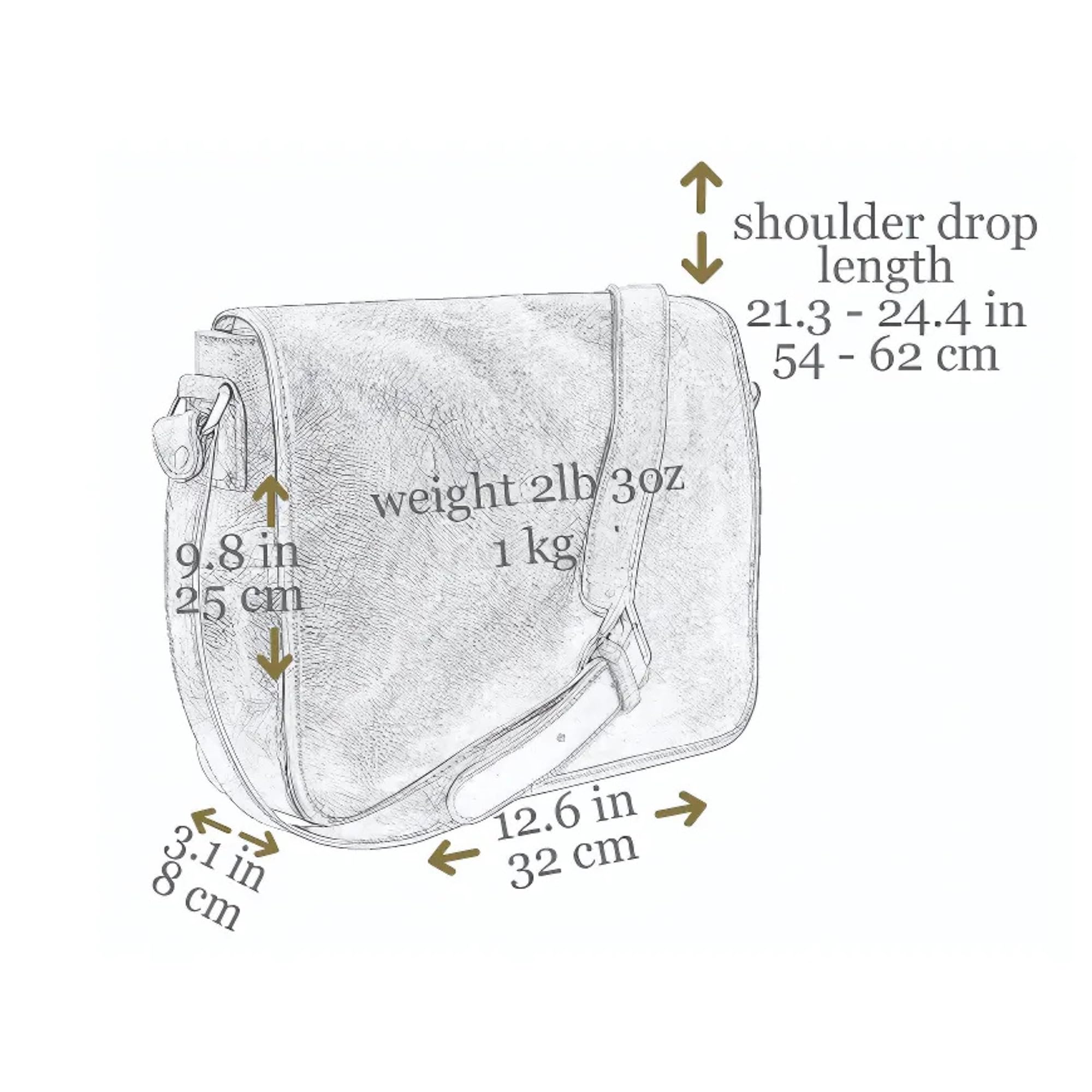 Premium Italian Leather Messenger Bag for Men - Handmade Crossbody Shoulder Bag with Time-Resistant Quality | Perfect for Business, Travel & Daily Commute