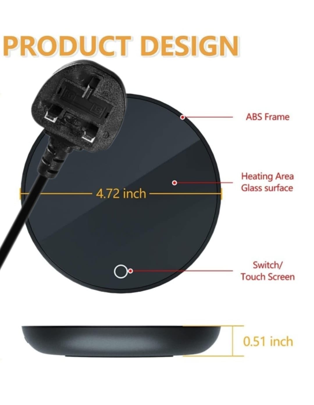 Premium Coffee Mug Warmer - USB-Powered Desktop Heater for Office & Home Use | Ideal Gift for Housewarming, Christmas & Birthdays | Keeps Beverages Warm for Hours | Perfect for Coffee, Tea & Hot Chocolate Lovers