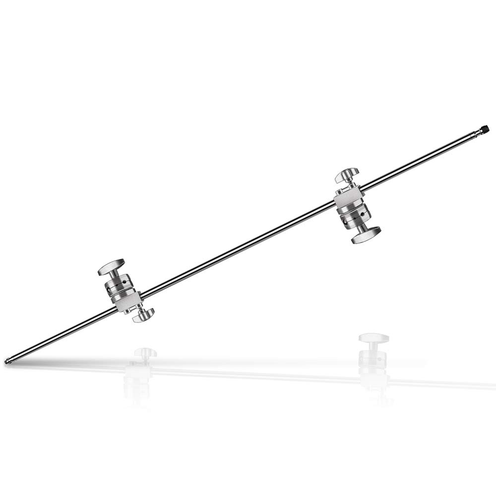 2 Pack Heavy Duty C-Stand Light Stand with 4ft/120cm Holding Arm & Grip Heads - Professional Studio Equipment for Video Reflectors, Monolights & Photography Gear | Perfect for Film Sets, Photo Studios & YouTube Content Creation