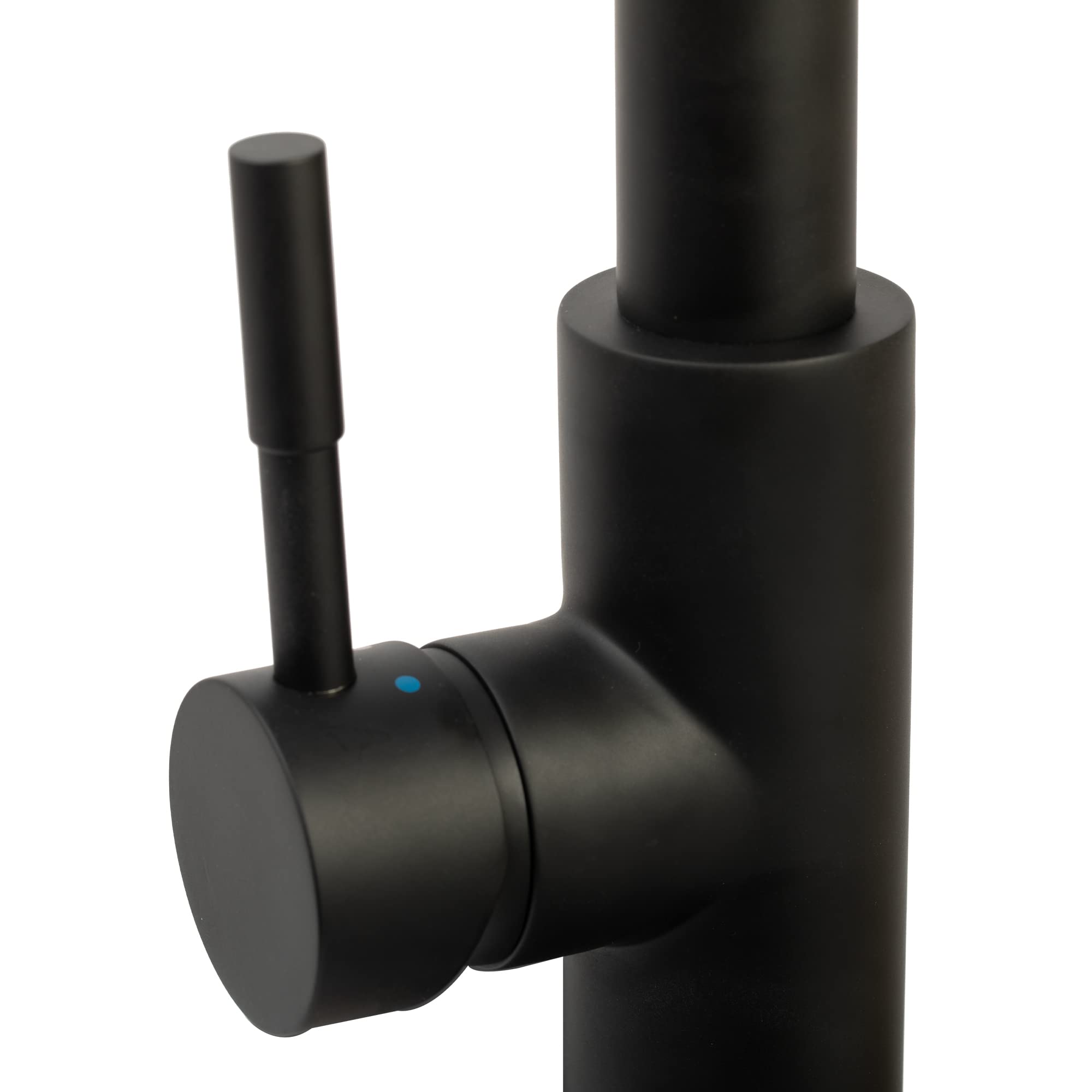 Durable RV Kitchen Faucet with Pull-Down Sprayer - Matte Black for Modern Sinks
