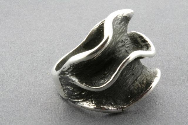 Large Clam Ring - Sterling Silver Jewelry for Women, Elegant and Unique Shell Design, Perfect for Beach Parties, Weddings & Everyday Wear