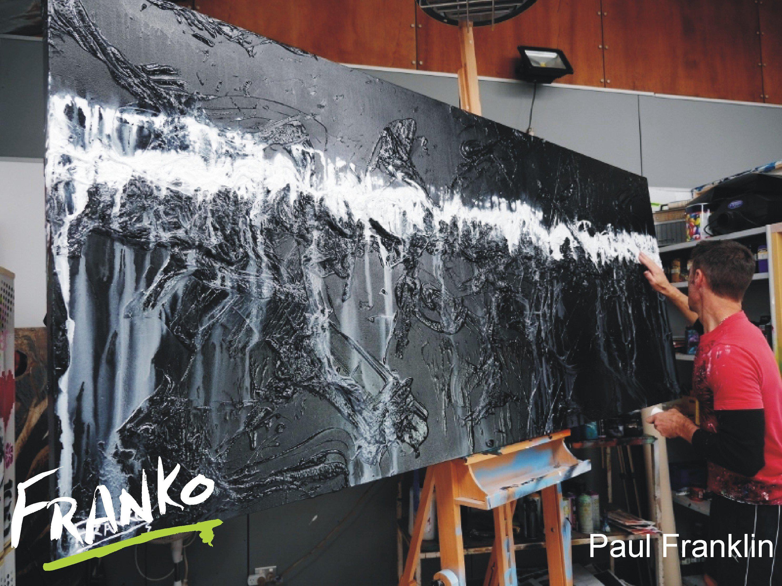 240cm x 100cm Large Black Abstract Canvas Wall Art Painting - Modern Home Decor for Living Room, Bedroom & Office