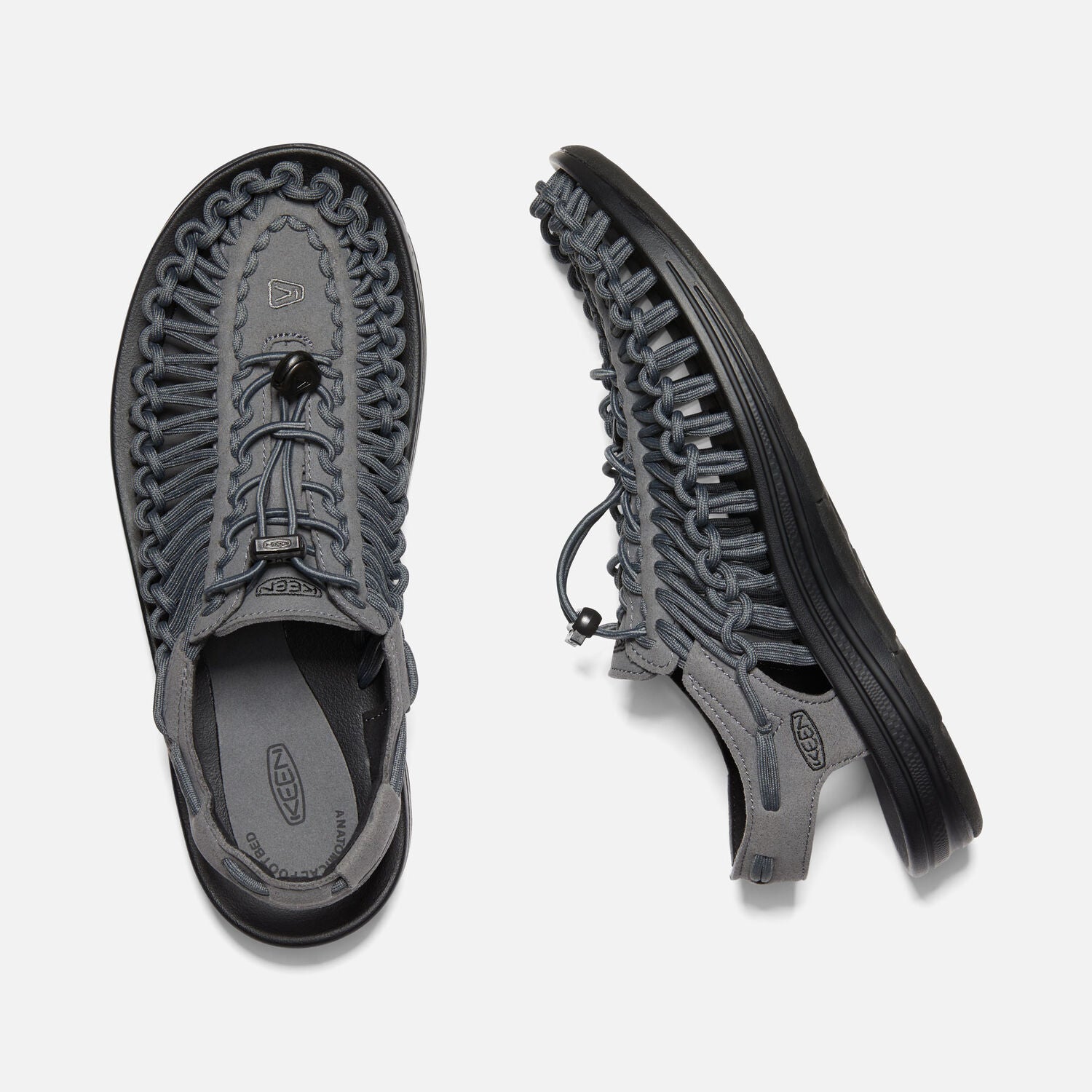 UNEEK Men's Magnetic Sandals - Comfortable & Stylish Black Outdoor Hiking Shoes for Walking, Travel & Casual Wear