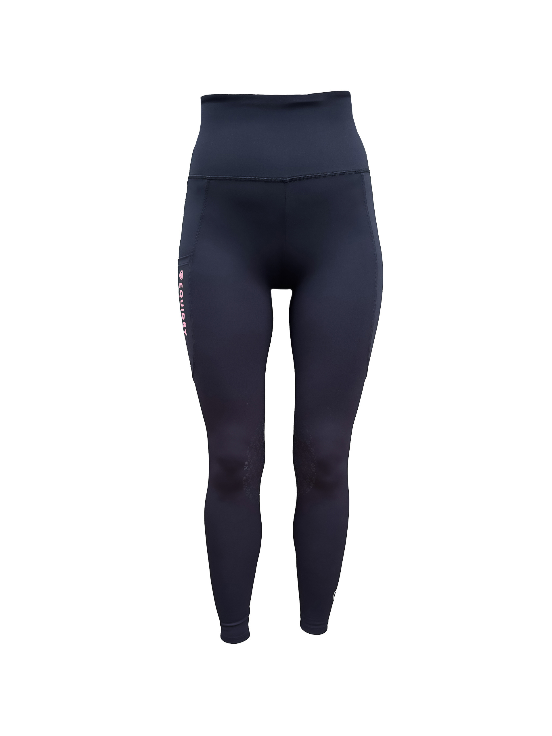 Waterproof High Waist Leggings for Women - Navy & Pink - Yoga, Running, Gym & Everyday Wear