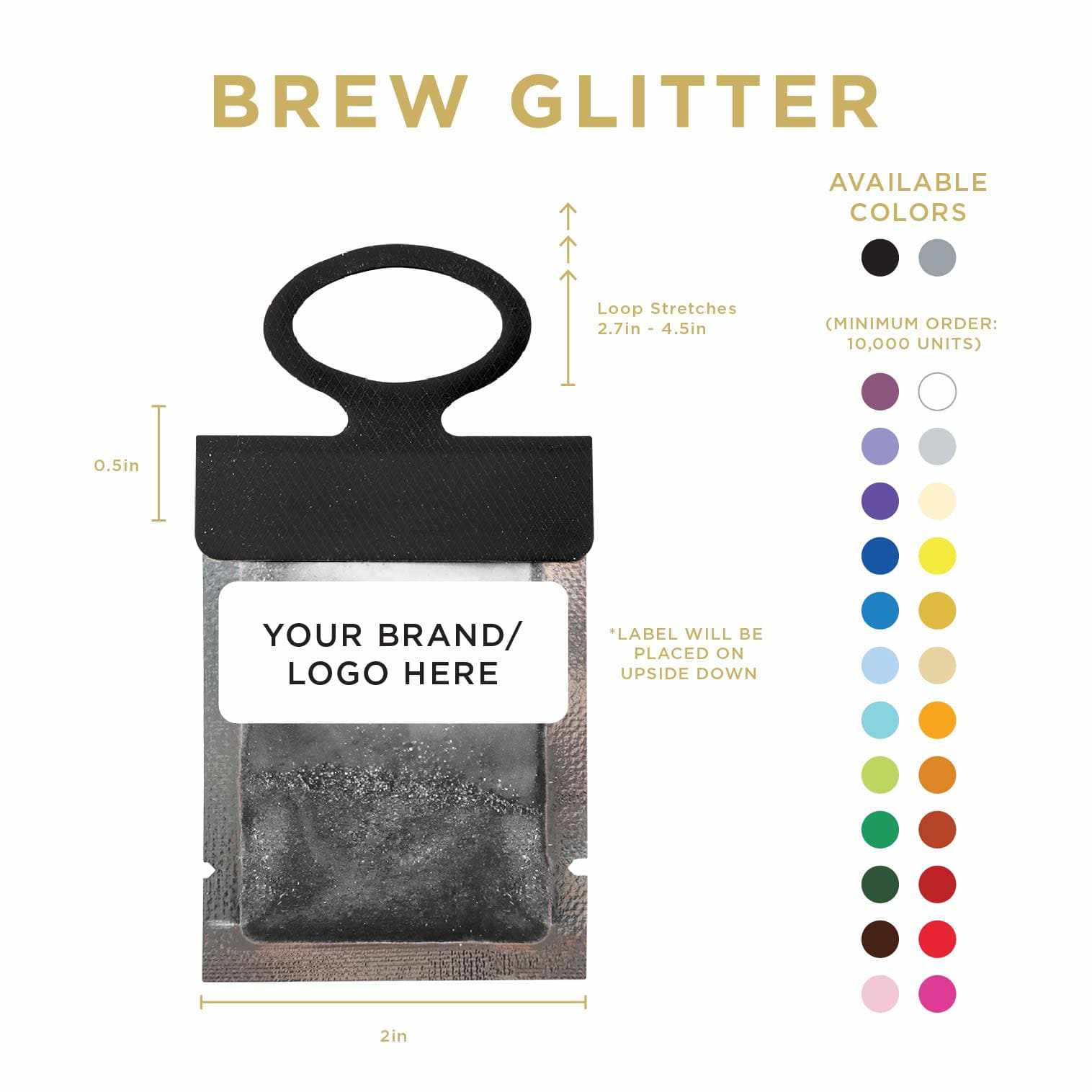 Black Brew Glitter® Necker Scarf - Stylish & Comfortable Fashion Accessory for Women & Men - Perfect for Parties, Weddings, and Everyday Wear