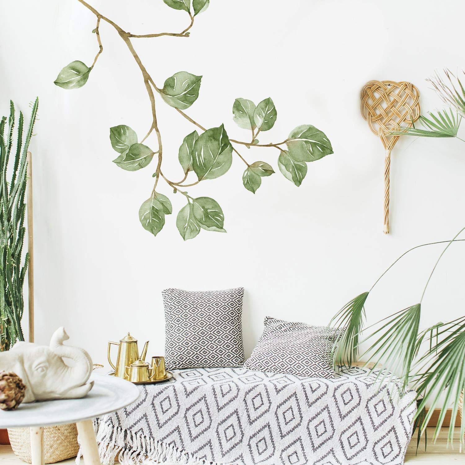 RoomMates RMK4080GM Leaf Twig Peel and Stick Giant Wall Decals - Large Removable Wall Stickers for Home Decor, Nursery, Bedroom & Office - Easy to Apply & Remove