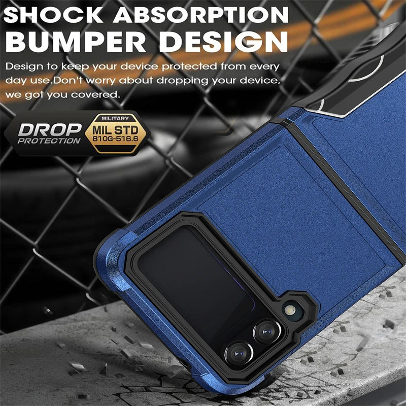 Military Grade Shockproof Case for Samsung Galaxy Z Flip 6 - Rugged Armor Protection for Outdoor, Sports & Daily Use