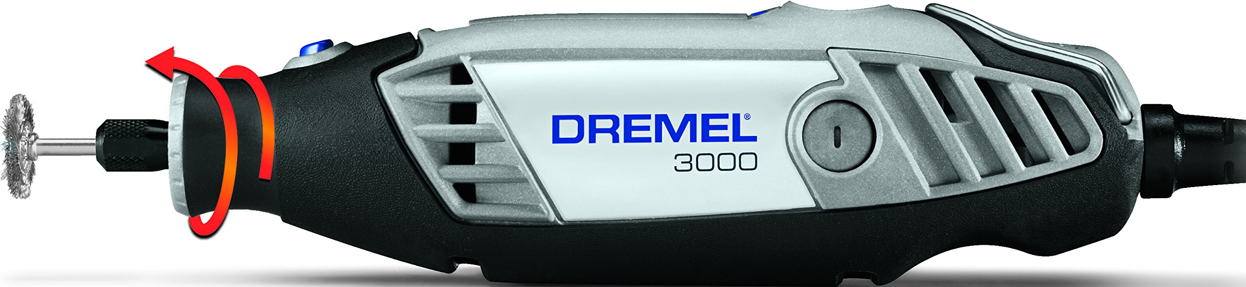 Dremel 3000 Rotary Tool Kit - 130W Variable Speed (10,000-33,000 RPM) with 15 Accessories & Storage Case for Carving, Engraving, Milling, Grinding, Cleaning, Polishing, Cutting & Sanding | Perfect for DIY Projects, Woodworking, Metal Crafting & Home Repairs