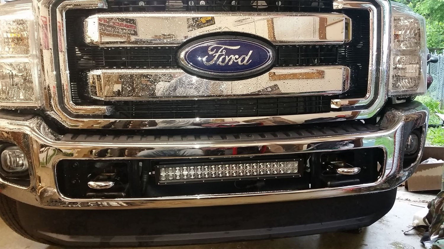 2011-2016 Ford F-250 F-350 Super Duty Lower Bumper Grill Mounting Bracket Replacement Part - Perfect for Off-Roading & Truck Customization