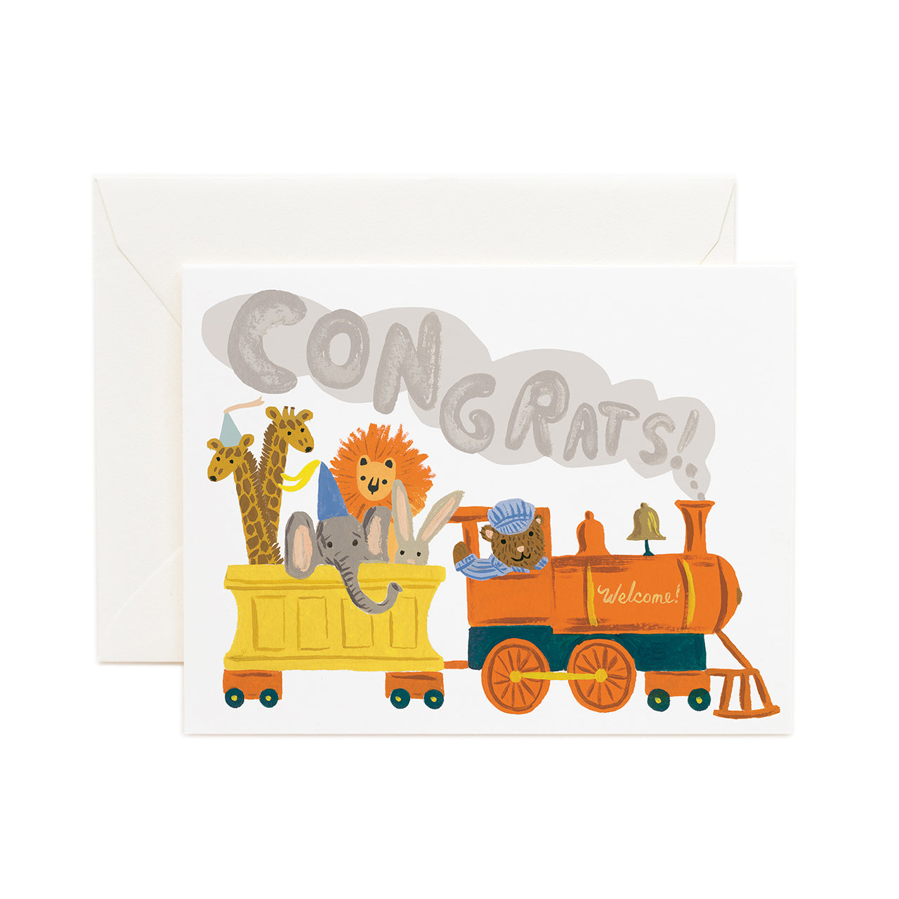 Little Engine Congrats Greeting Card - Heartfelt Congratulations Card for Graduation, Promotion & Achievements - Perfect for Friends, Family & Colleagues