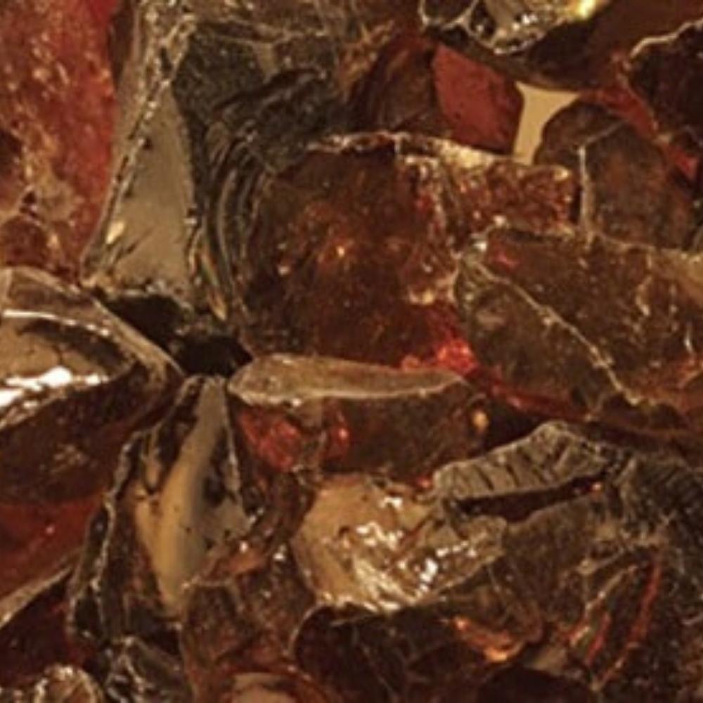 Premium Crushed Glass Fireplace Media - Reflective & Durable for Gas Fire Pits & Indoor Fireplaces - Perfect for Home Decor & Outdoor Entertaining