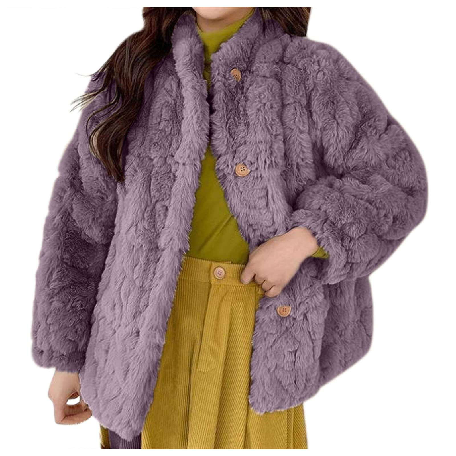 Women's Winter Jackets - Long Sleeve Open Front Plush Coat, Warm Short Style Fleece Outerwear for Cold Weather | Perfect for Outdoor Activities, Casual Wear & Daily Commute