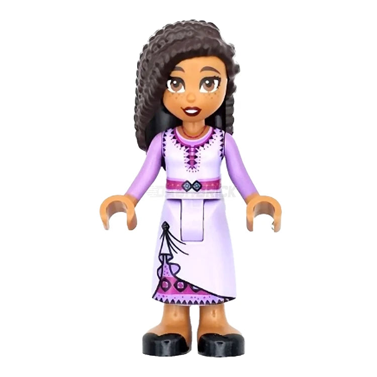 LEGO Disney Asha Minifigure from Wish (2023) | Collectible Disney Movie Character Toy for Kids & Adults | Perfect for Disney Collections, Birthday Gifts & Movie-Themed Play