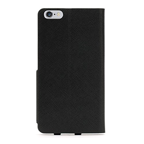 Premium Griffin Wallet Case for Apple iPhone 6 Plus - Slim Protective Cover with Card Slots | Perfect for Everyday Use, Travel & Business (Black)
