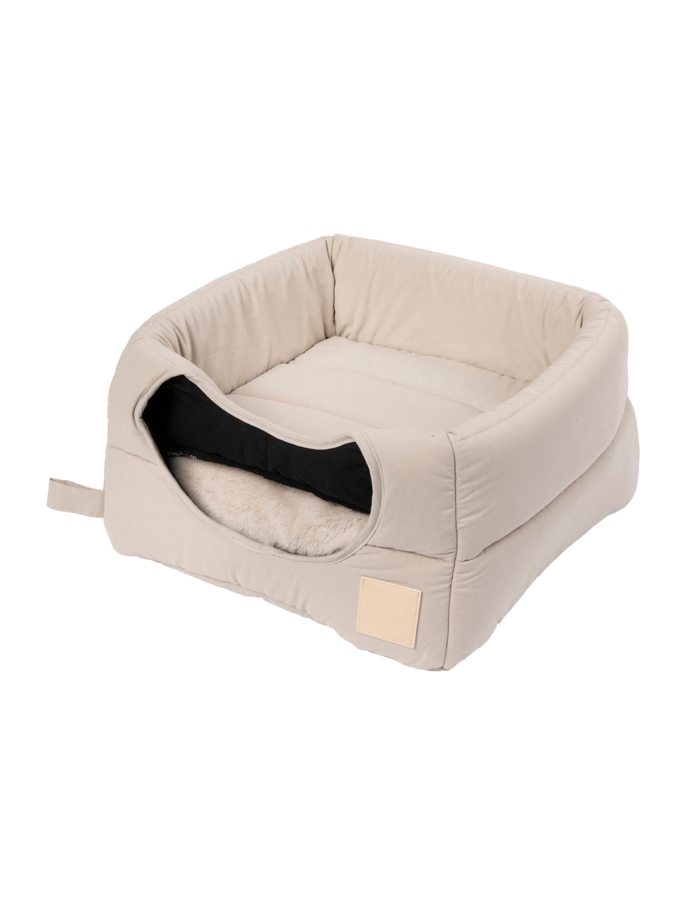 Fuzzyard Life Cat Cubby Sandstone - Cozy Pet Bed for Cats & Small Dogs - Perfect for Indoor Lounging, Napping & Relaxing in Living Room or Bedroom