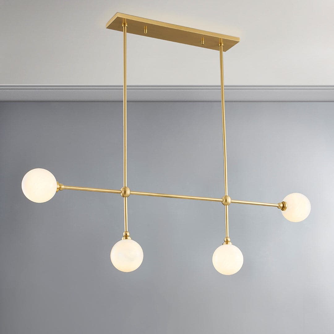 Andrews 4-Light Modern Kitchen Island Pendant Lighting Fixture - Perfect for Dining Room, Kitchen Counter, and Breakfast Bar