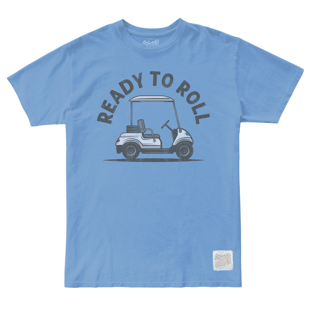 Vintage Retro Ready to Roll Tri-Blend Unisex T-Shirt - Soft Comfortable Fit - Carolina Blue - Perfect for Casual Wear, Street Style & Everyday Outfits