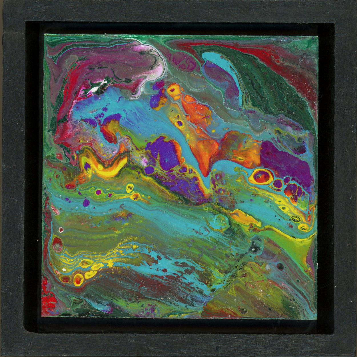 Anthony Ciambella: Framed 4x4 Acrylic on Panel Painting - Perfect for Home Decor, Office Art & Gift Giving