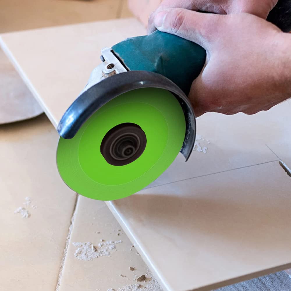 5 Pack 1mm Ultra-Thin Diamond Glass Ceramic Cutting Disc - Premium Angle Grinder Saw Blade Wheel for Tile, Porcelain & Stone Cutting - Perfect for DIY Projects & Professional Construction Work