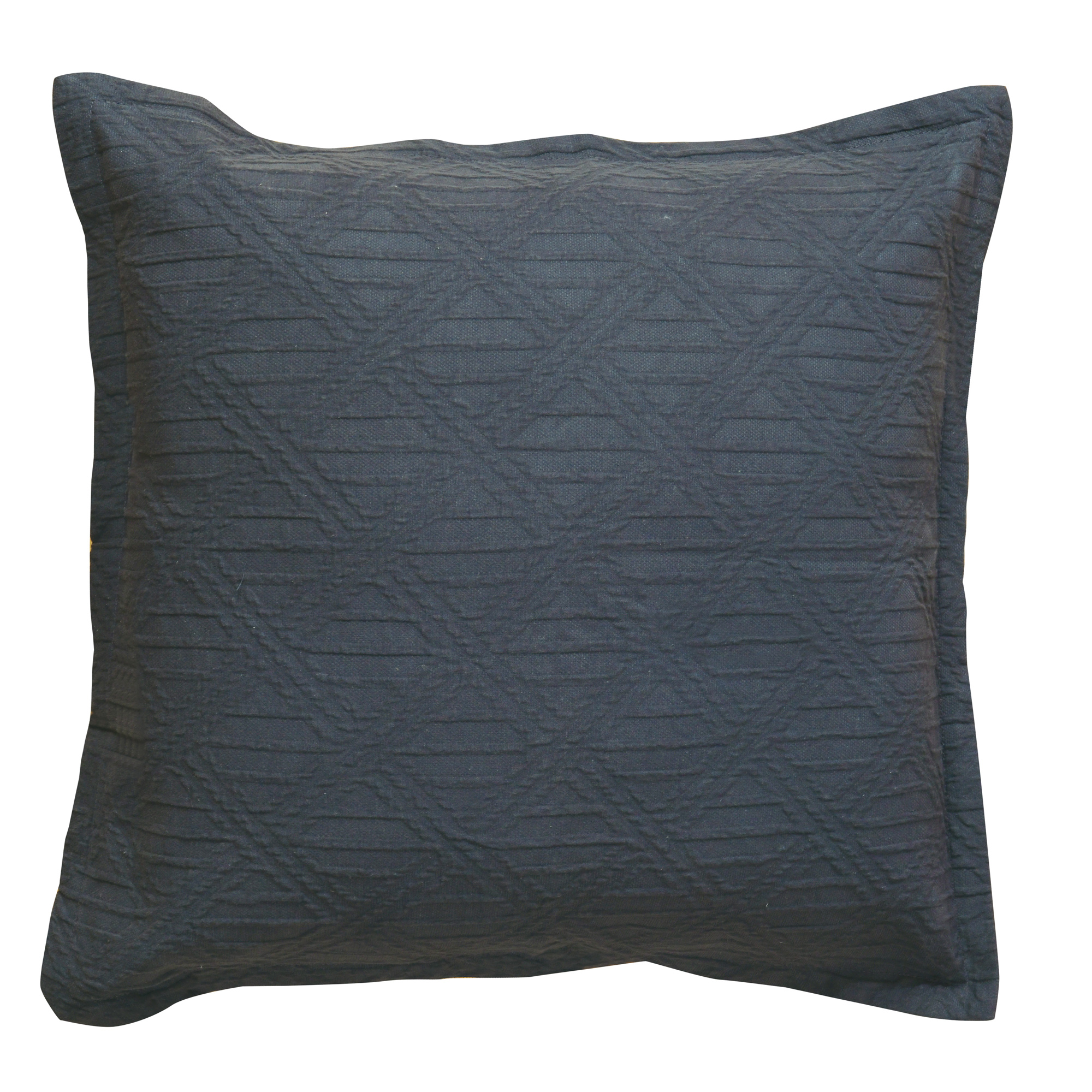 Hallston Charcoal Square Cushion by Bianca - Premium Decorative Throw Pillow for Sofa, Bed & Home Decor - Modern Living Room & Bedroom Accent Pillow