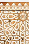 Hand Carved Albaran Buffet Table - Solid Wood Sideboard with Indian Design for Dining Room & Living Room Storage | Rustic Home Decor Furniture for Farmhouse & Traditional Style