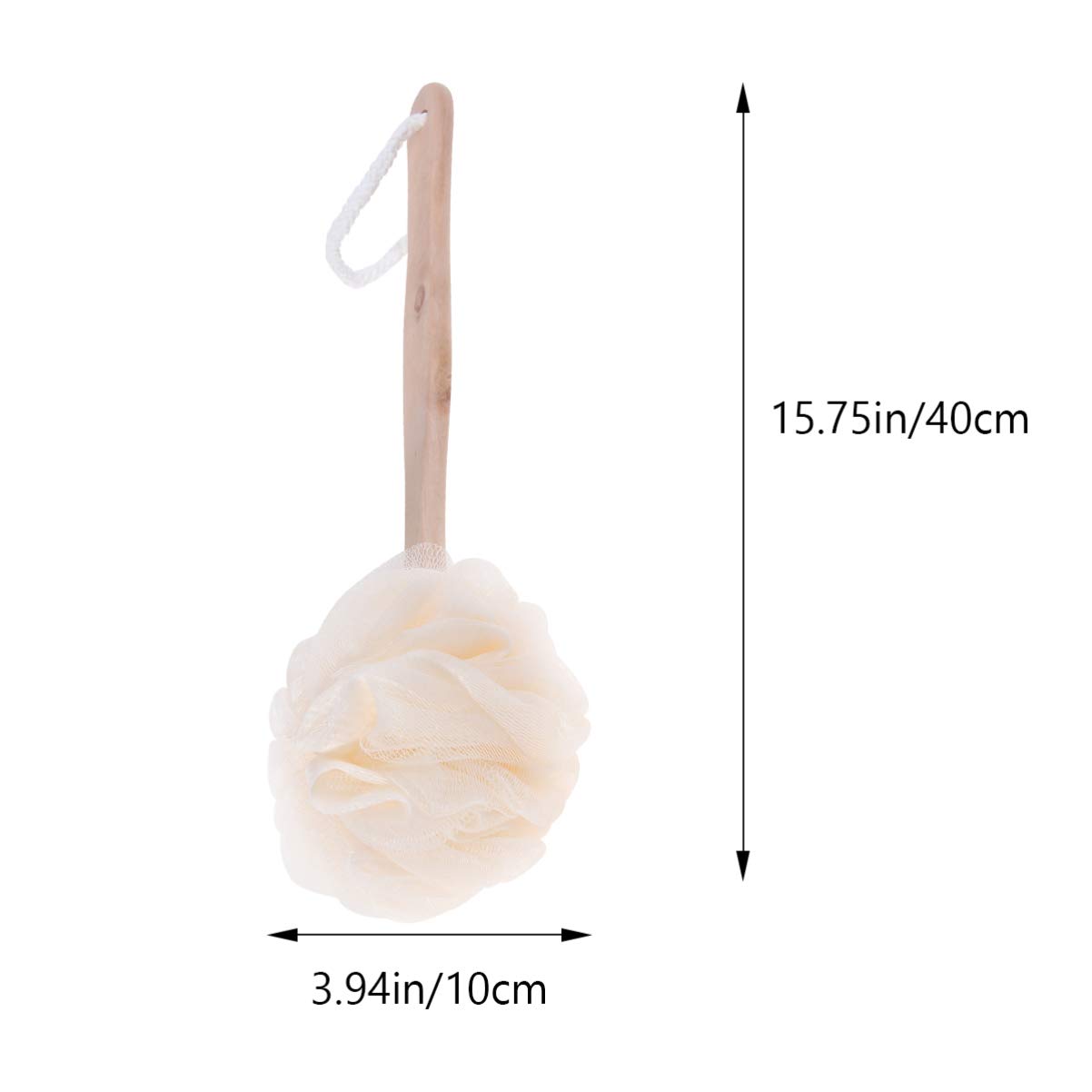 Milisten Men's Body Wash Loofah Sponge with Handle - Exfoliating Bath & Shower Scrubber for Men & Women - Perfect for Home, Bathroom & Spa Relaxation