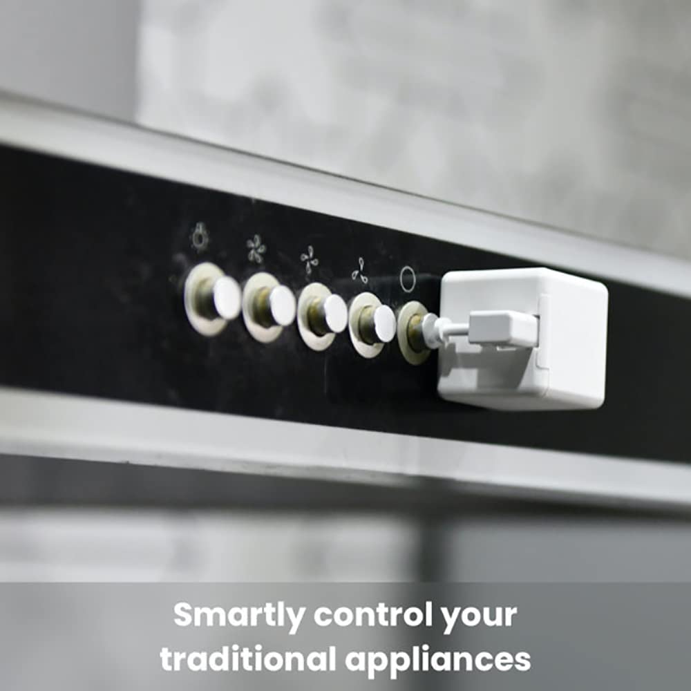 Smart Switch Button Pusher - Wireless App & Timer Control, No Wiring Bluetooth Fingerbot for Light Switch, Doorbell, Coffee Maker, Fan - Works with Alexa & Google Home (White) | Perfect for Smart Homes, Office Automation & Hands-Free Control