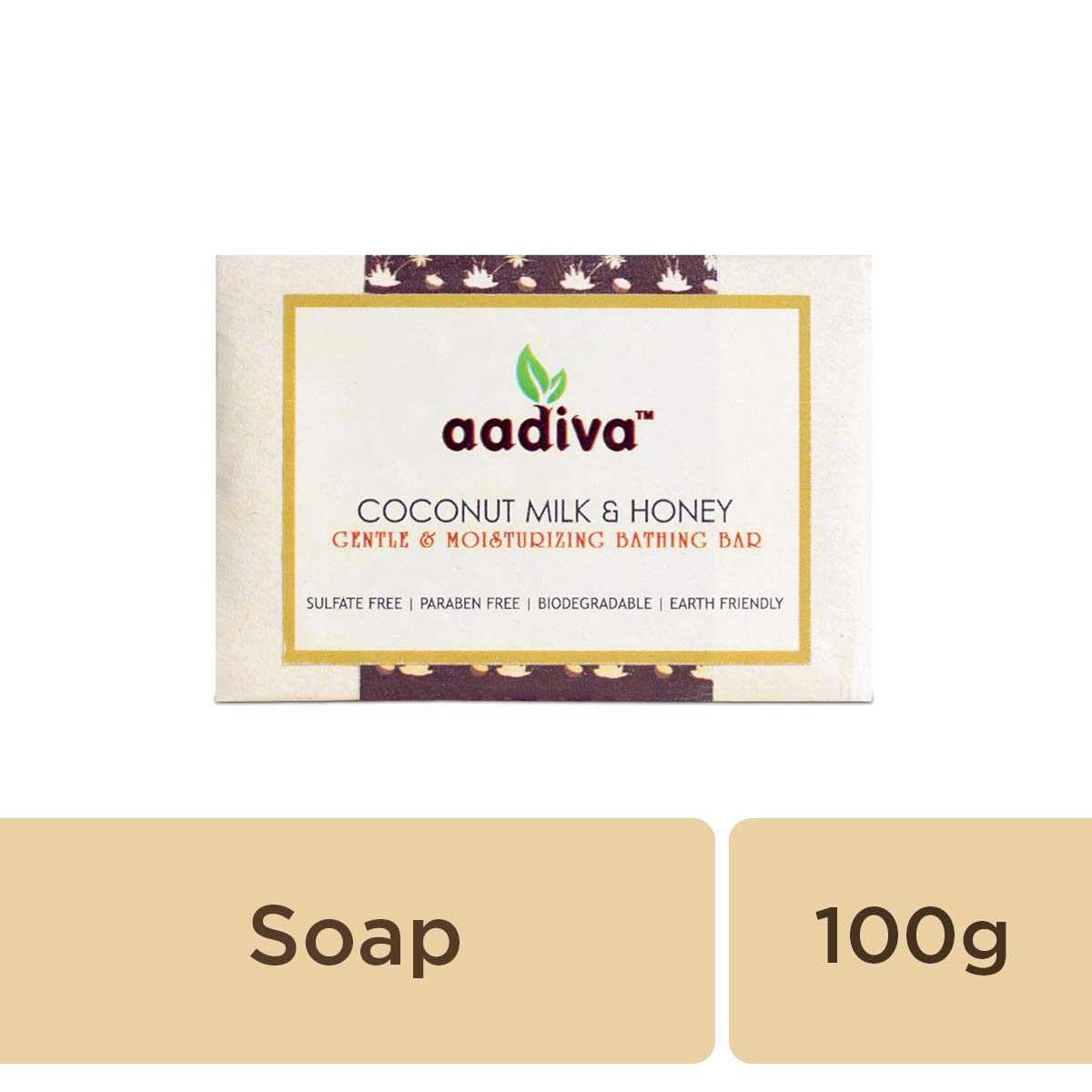 Organic Coconut Milk & Honey Ayurvedic Soap Bar - Sulfate Free, Paraben Free, Handmade 100g for Sensitive Skin & Natural Glow | Perfect for Daily Cleansing & Relaxing Bath Time